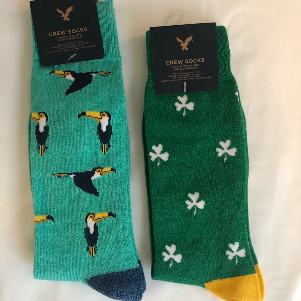NWT AMerican Eagle Mens Crew Socks — Set of 2